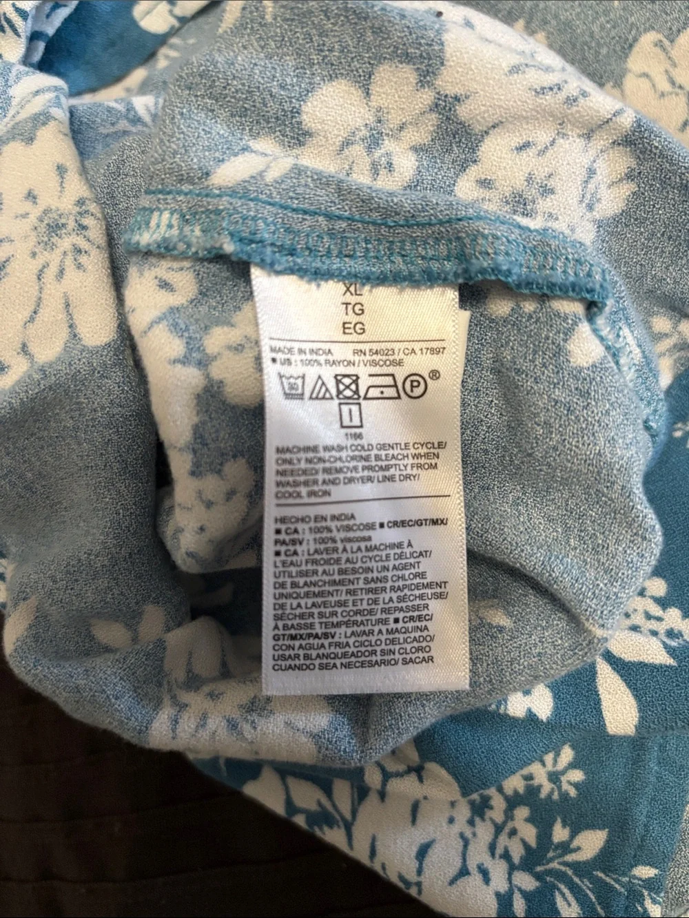 Old Navy Floral Short Sleeve Dress Size XL EUC - Picture 4 of 4